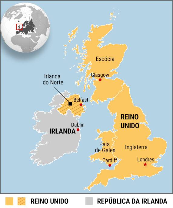 Reino Unido Versus Futebol Da Irlanda Do Norte Corresponde a Cores