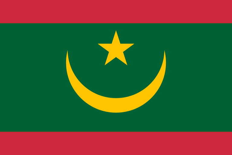 Bandeira da República Islâmica da Mauritânia - Foto: Aréat - https://en.wikipedia.org/wiki/en:Creative_Commons